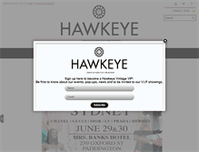 Tablet Screenshot of hawkeyevintage.com